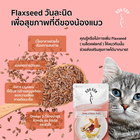 Superfood Flaxseed เพื่อสุขภาพน้องแมว