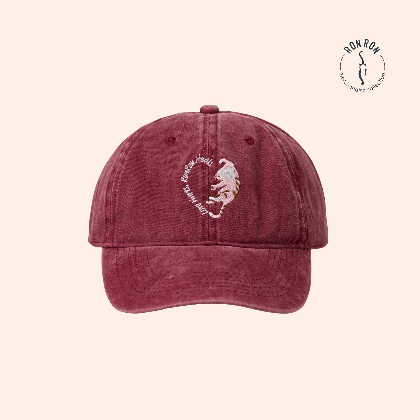 "Love Hurts, RonRon Heals" Embroidered Baseball Cap