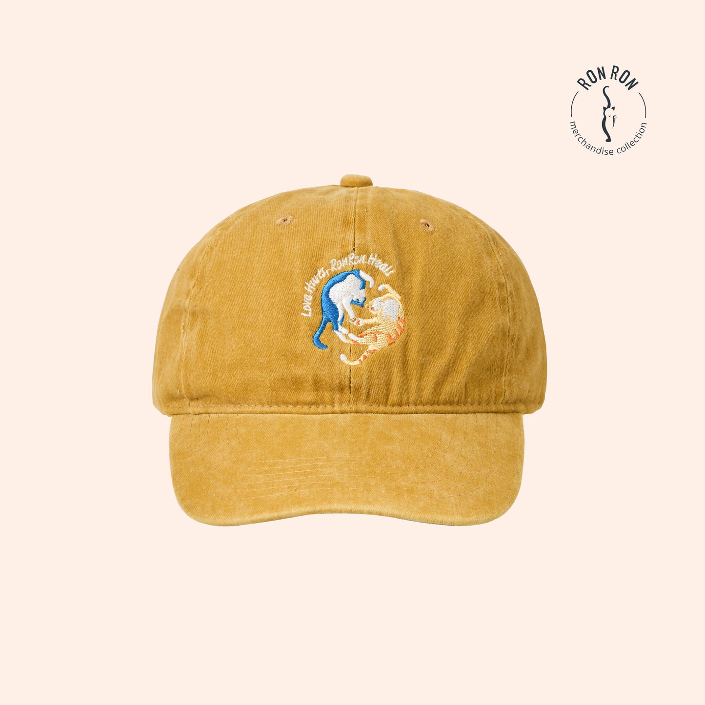 "Love Hurts, RonRon Heals" Embroidered Baseball Cap